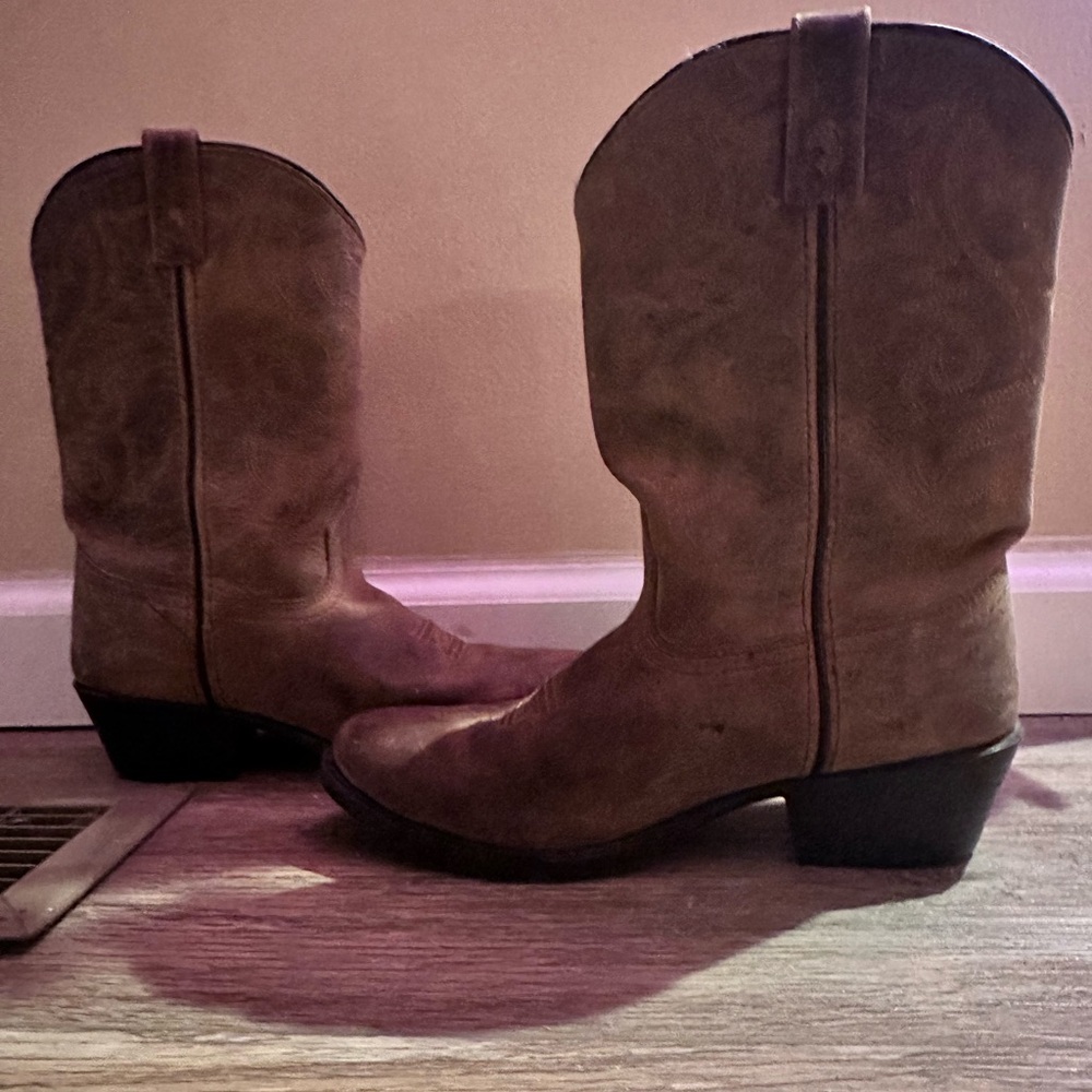 Smokey Mountain Boots π’Style 3034Y Brown Leather in Menβs size 7, EUC (worn 2x) - Picture 3 of 12